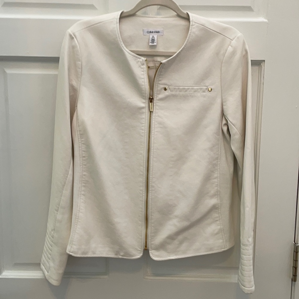 Elegant Calvin Klein leather jacket